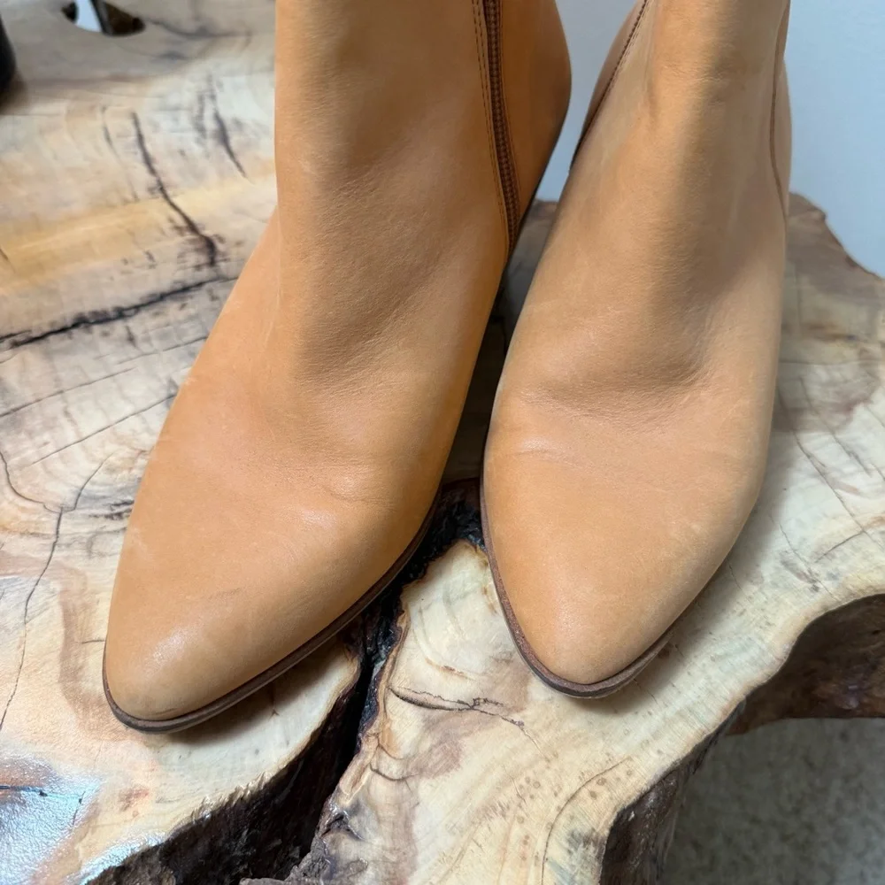 Lucky Brand Tan Booties - Picture 2 of 8